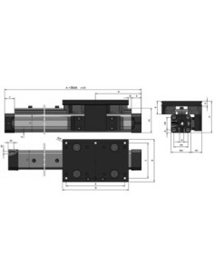 Siłownik beztłoczyskowy D50x800 prowadzenie rolkowe | Pneumatyka | Eshop Dopak | Wszystko dla Przemysłu 2