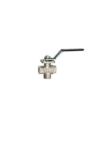 Zawór kulowy trójdrożny L 1/2" wertykalny, ISO 5211, MN | Hydraulika | Eshop Dopak | Wszystko dla Przemysłu