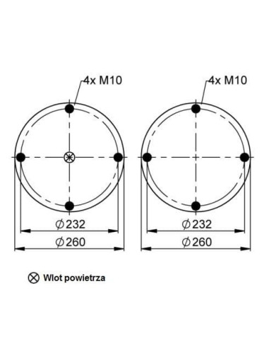 Siłownik mieszkowy dwu- fałdowy rozbieralny | Pneumatyka | Eshop Dopak | Wszystko dla Przemysłu