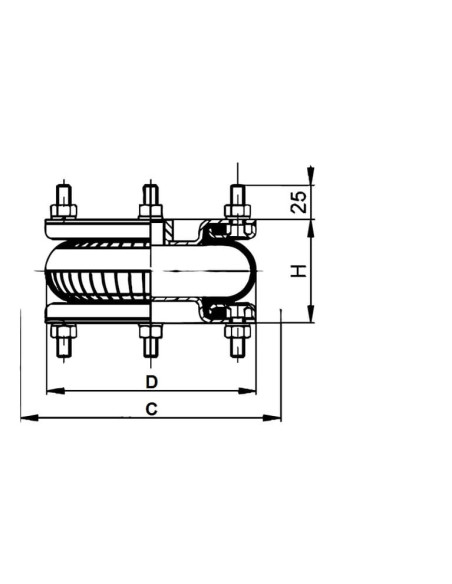 Siłownik mieszkowy jedno- fałdowy rozbieralny | Pneumatyka | Eshop Dopak | Wszystko dla Przemysłu
