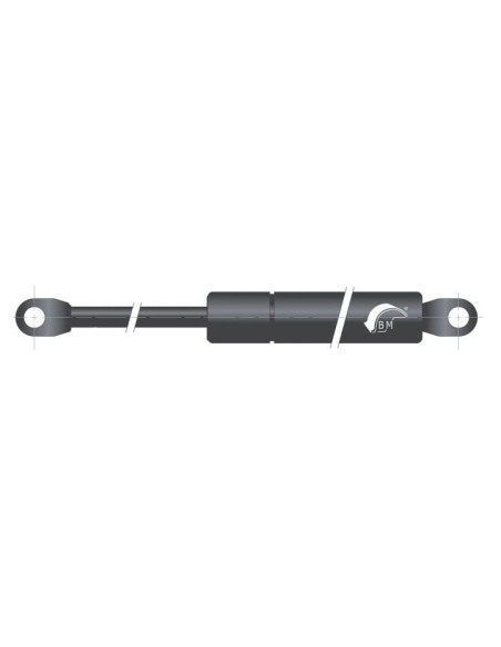 Sprężyna gazowa pchająca 8/18 z uchem 50N, skok 80 mm, długość 245 mm | Mechanika Przemysłowa | Sklep Eshop Dopak