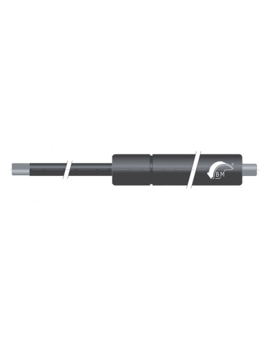 Sprężyna gazowa pchająca 10/21 z gwintem M8 300N, skok 100 mm, długość 255 mm | Mechanika Przemysłowa | Sklep Eshop Dopak