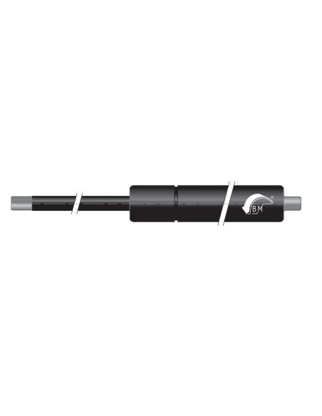 Sprężyna gazowa pchająca 14/27 z gwintem M10 1200N, skok 300 mm, długość 655 mm | Mechanika Przemysłowa | Sklep Eshop Dopak