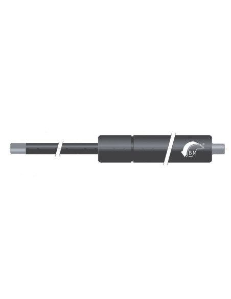 Sprężyna gazowa pchająca 14/27 z gwintem M8 2000N,skok 300 mm, długość 655 mm | Mechanika Przemysłowa | Sklep Eshop Dopak