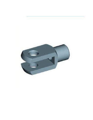 Mocowanie sprężyny gazowej z gwintem M6 widełki fi 6 mm, długość robocza 24 mm | Mechanika Przemysłowa | Sklep Eshop Dopak
