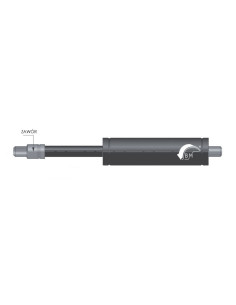 Sprężyna gazowa ciągnąca 10/28 z gwintem M8 700N, skok 400 mm, długość 900 mm | Mechanika Przemysłowa | Sklep Eshop Dopak