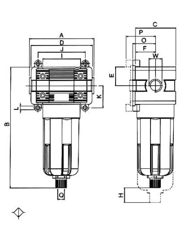 Filtr sprężonego powietrza G 3/8 GW do 15 bar, 20 mikronów, Standard | Pneumatyka | Eshop Dopak | Wszystko dla Przemysłu