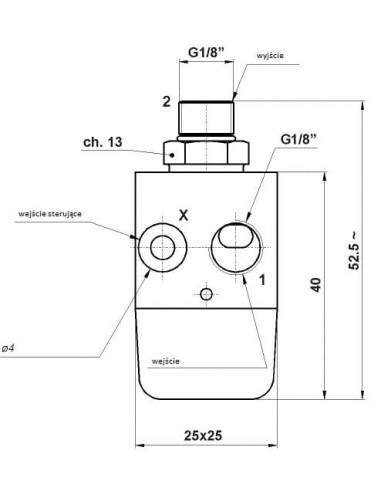 Zawór pneumatyczny sterowany, odcinający dwukierunkowy G 1/8, AZ Pneumatica | Hydraulika | Eshop Dopak | Wszystko dla Przemysłu