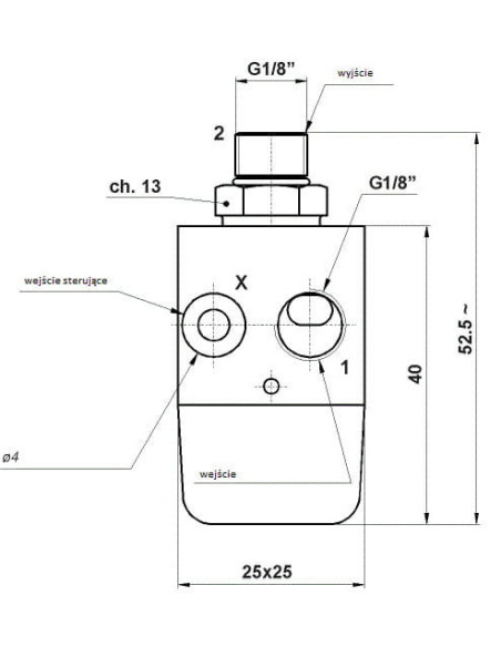 Zawór pneumatyczny sterowany, odcinający dwukierunkowy G 1/8, AZ Pneumatica | Hydraulika | Eshop Dopak | Wszystko dla Przemysłu