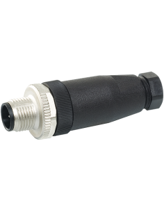 Wtyczka M12 męska, prosta, 4-polowa, zaciski śrubowe, 6-8mm / 7000-12741-0000000, MURR ELEKTRONIK | Przewody i Złącza | Eshop Do