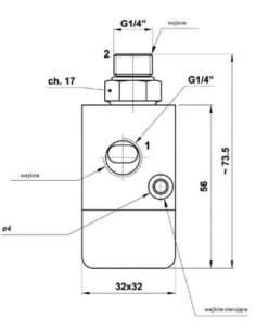Zawór zwrotny pneumatyczny sterowany odcinający G 1/4, AZ Pneumatica | Hydraulika | Eshop Dopak | Wszystko dla Przemysłu 2