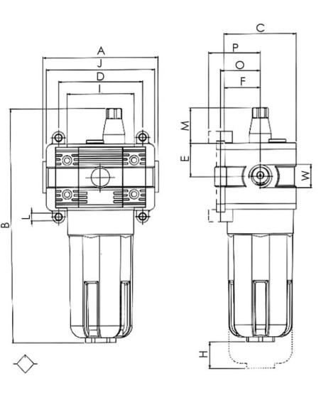 Smarownica sprężonego powietrza G 1/4 GW do 15 bar, Standard | Pneumatyka | Eshop Dopak | Wszystko dla Przemysłu