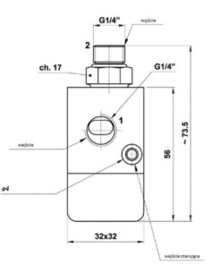 Zawór pneumatyczny sterowany, odcinający dwukierunkowy G 1/4, AZ Pneumatica | Hydraulika | Eshop Dopak | Wszystko dla Przemysłu 2