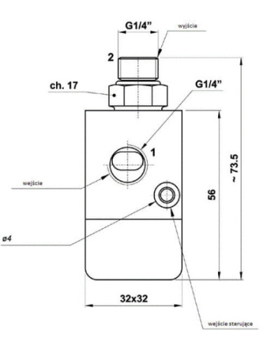 Zawór pneumatyczny sterowany, odcinający dwukierunkowy G 1/4, AZ Pneumatica | Hydraulika | Eshop Dopak | Wszystko dla Przemysłu