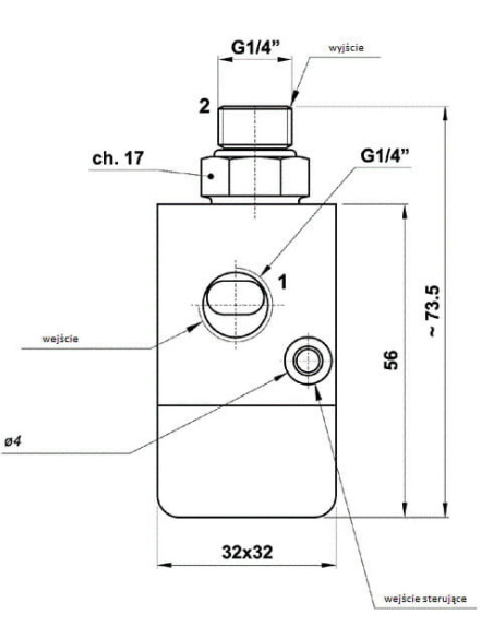 Zawór pneumatyczny sterowany, odcinający dwukierunkowy G 1/4, AZ Pneumatica | Hydraulika | Eshop Dopak | Wszystko dla Przemysłu