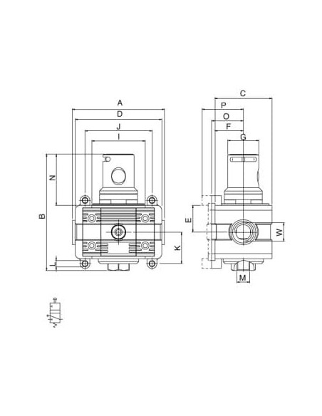 Zawór odcinający 3/2 NC, G 1 GW do 15 bar, Standard | Hydraulika | Eshop Dopak | Wszystko dla Przemysłu