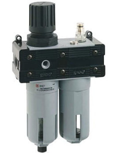 Blok przygotowania powietrza G 1/4 GW do 15 bar, regulacja 0-12 bar, bez manometru, 20 um, Standard | Pneumatyka | Eshop Dopak |