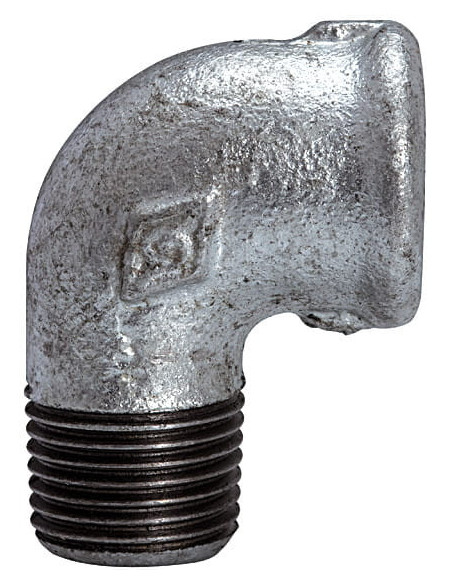 Kolanko gwintowane 90 stopni R 1 1/2 GZ - R 1 1/2 GW, stal ocynkowana | Hydraulika | Eshop Dopak | Wszystko dla Przemysłu