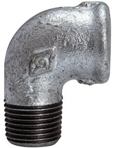 Kolanko gwintowane 90 stopni R 3/8 GZ - R 3/8 GW, stal ocynkowana | Hydraulika | Eshop Dopak | Wszystko dla Przemysłu
