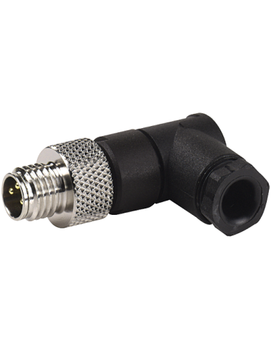 Złącze: M8 męskie PIN: 3 kątowe 90° na przewód wtyk 4A IP67 / 7000-08441-0000000, MURR ELEKTRONIK | Przewody i Złącza | Eshop Do