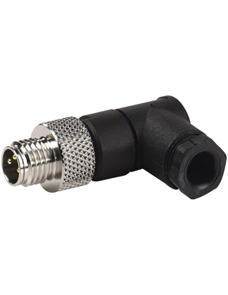 Złącze: M8 męskie PIN: 3 kątowe 90° na przewód wtyk 4A IP67 / 7000-08441-0000000, MURR ELEKTRONIK | Przewody i Złącza | Eshop Do