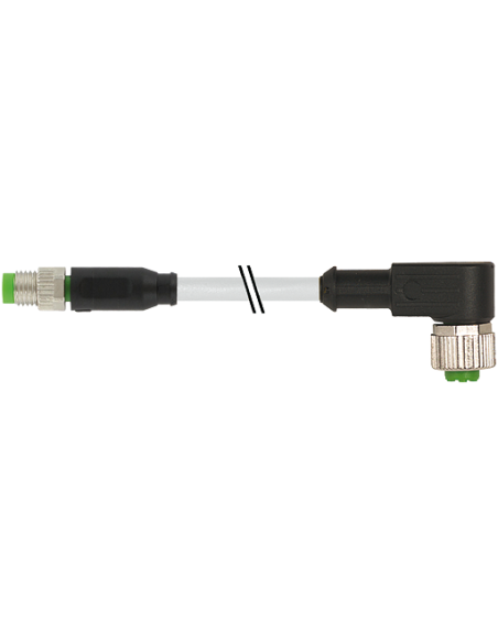 Konektor M8 męski, prosty - M12 żeński, kątowy/ 7000-88261-2200030, MURR ELEKTRONIK | Przewody i Złącza | Eshop Dopak | Wszystko
