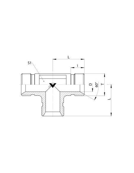 Trójnik hydrauliczny ZZZ G1/8, ES | Hydraulika | Eshop Dopak | Wszystko dla Przemysłu