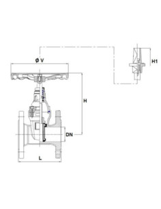 Zasuwa klinowa wodociągowa DN80, GGG50/EPDM PN16 F4 | Hydraulika | Eshop Dopak | Wszystko dla Przemysłu 2