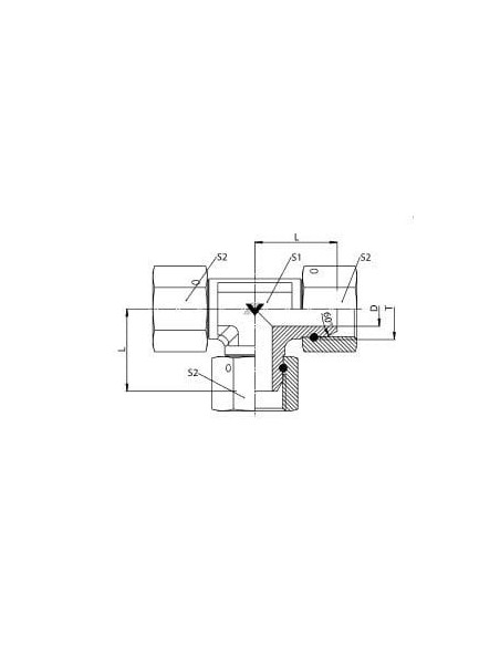 Trójnik hydrauliczny WWW G1/8 obrot., ES | Hydraulika | Eshop Dopak | Wszystko dla Przemysłu