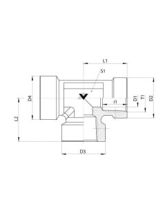 Trójnik hydrauliczny WWW 1/2 NPT-f, ES | Hydraulika | Eshop Dopak | Wszystko dla Przemysłu 2