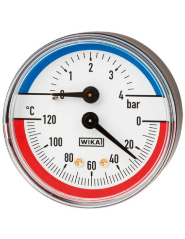 Termomanometr 0.. 120°C 1/2A, 80mm, 0-10bar | Przyrządy Pomiarowe | Eshop Dopak | Wszystko dla Przemysłu