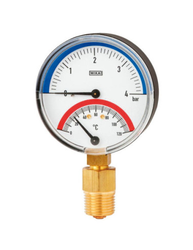 Termomanometr 0.. 150°C 1/2R, 80mm, 0-4bar | Przyrządy Pomiarowe | Eshop Dopak | Wszystko dla Przemysłu