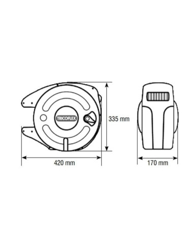 Zwijacz MiniReel Pro z wężem Nobelair Soft fi 8x13 mm, 10 1,5m, 10 bar, R 1/4 GZ, mosiądz | Pneumatyka | Eshop Dopak | Wszystko 