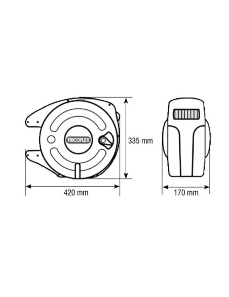 Zwijacz MiniReel Pro z wężem Nobelair Soft fi 8x13 mm, 10 1,5m, 10 bar, R 1/4 GZ, mosiądz | Pneumatyka | Eshop Dopak | Wszystko 