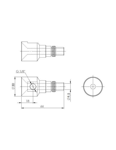 wzmacniacz przepływu powietrza, air amplifier G 1/8, aluminium anodowane, dysza transwektorowa | Pneumatyka | Eshop Dopak | Wszy