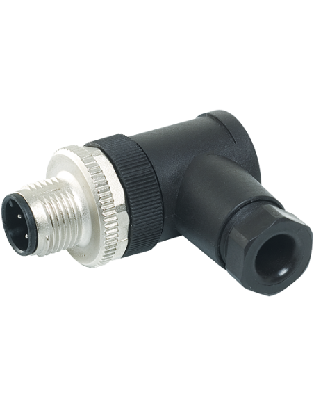 Wtyczka M12 męska, kątowa, zaciski śrubowe, 4..6mm / 7000-12821-0000000, MURR ELEKTRONIK | Przewody i Złącza | Eshop Dopak | Wsz