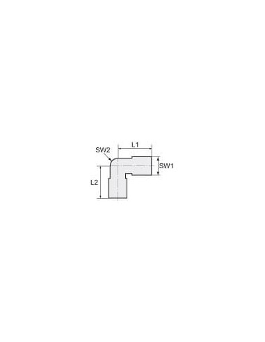 Złączka skręcana kątowa R 1/4 GZ, do rury 12 mm, stal ocynkowana | Hydraulika | Eshop Dopak | Wszystko dla Przemysłu