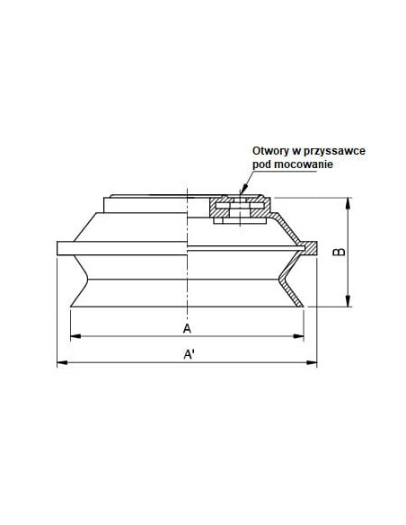 Ssawka 1,5 mieszkowa fi 110mm, NBR | Wszystko dla Przemysłu | Eshop Dopak