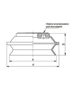 Ssawka 1,5 mieszkowa fi 150mm silicon | Wszystko dla Przemysłu | Eshop Dopak 2