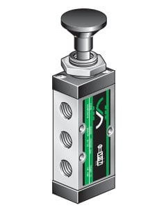 Zawór mechaniczny 5/2, G1/8 sterowany cięgłem | Pneumatyka | Eshop Dopak | Wszystko dla Przemysłu