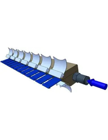Nóż powietrzny prosty L  800 mm, szczelina 0,05 mm, G 1/4 GW, aluminium | Pneumatyka | Eshop Dopak | Wszystko dla Przemysłu