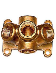 Listwa rozdzielająca naścienna, góra/dół 2 x G 1/2 GW, przód 3 x G 1/2 GW | Hydraulika | Eshop Dopak | Wszystko dla Przemysłu