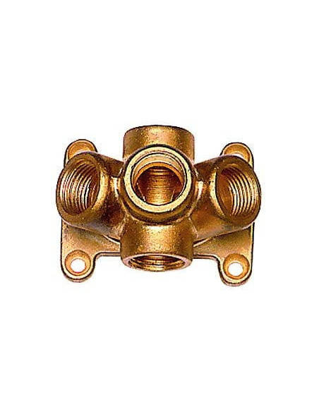Listwa rozdzielająca naścienna, góra/dół 2 x G 1/2 GW, przód 3 x G 1/2 GW | Hydraulika | Eshop Dopak | Wszystko dla Przemysłu