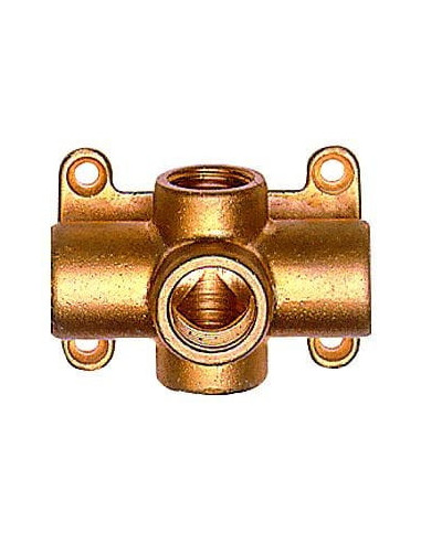 Listwa rozdzielająca naścienna, góra/dół 2 x G 1/2 GW, przód 3 x G 1/2 GW | Hydraulika | Eshop Dopak | Wszystko dla Przemysłu