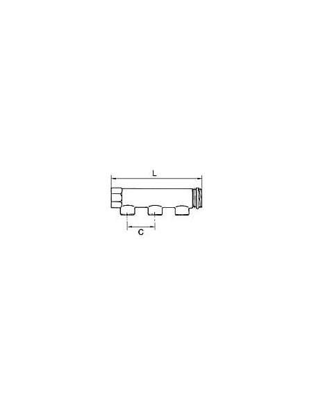 Listwa rozdzielająca 2xG3/4, 2xGZ1/2 | Hydraulika | Eshop Dopak | Wszystko dla Przemysłu