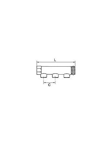 Listwa rozdzielająca 2xG3/4, 2xGW1/2 | Hydraulika | Eshop Dopak | Wszystko dla Przemysłu