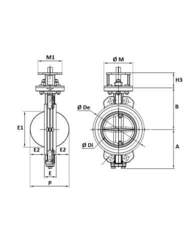 Przepustnica podwójnie mimośrodowa DN400 A21WCB/CF8M | Pneumatyka | Eshop Dopak | Wszystko dla Przemysłu