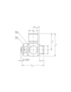 zawór dławiąco-zwrotny G1/4" do węża 10, nierdz, FPM | Hydraulika | Eshop Dopak | Wszystko dla Przemysłu 2