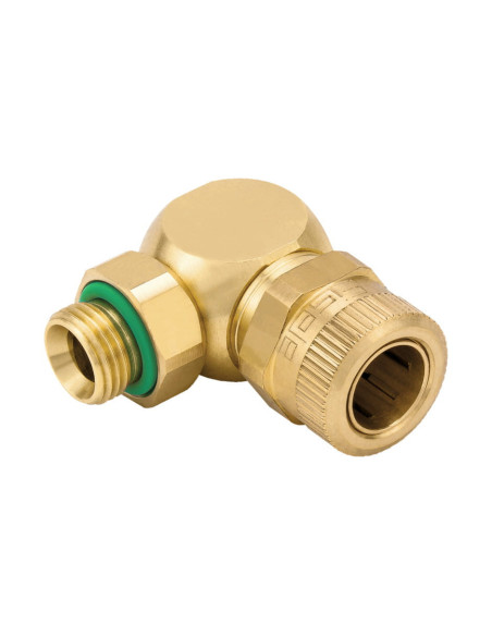 Złączka skręcana wolny przelot G1/8 do węża 8, kątowa
