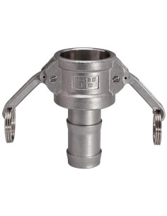 Złącze Camlock typu C ze stali nierdzewnej DN15, gniazdo do węża 13 mm, C-50-SS